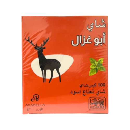 شاي ابو غزال ارابيلا شاي نعناع اسود 200جم